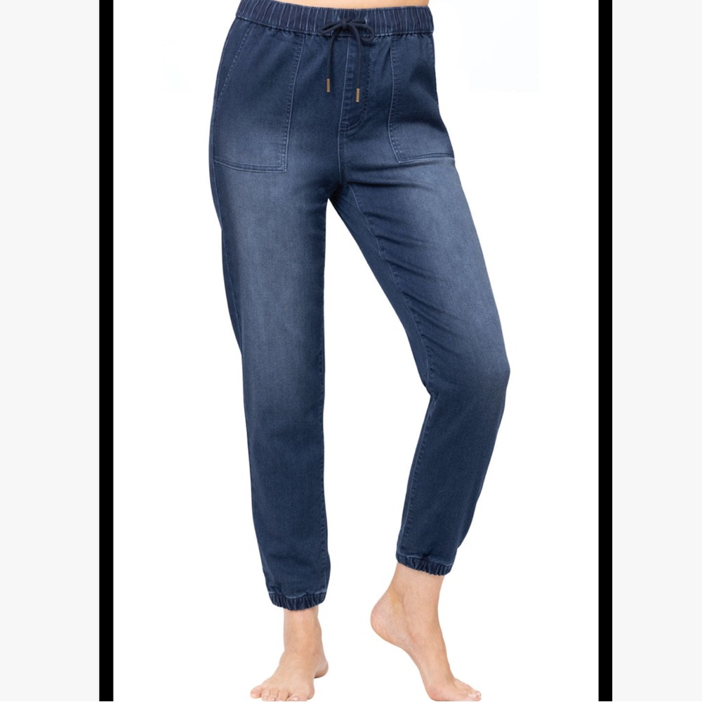 Lucy Dry Fit Denim Jogger Blue Small